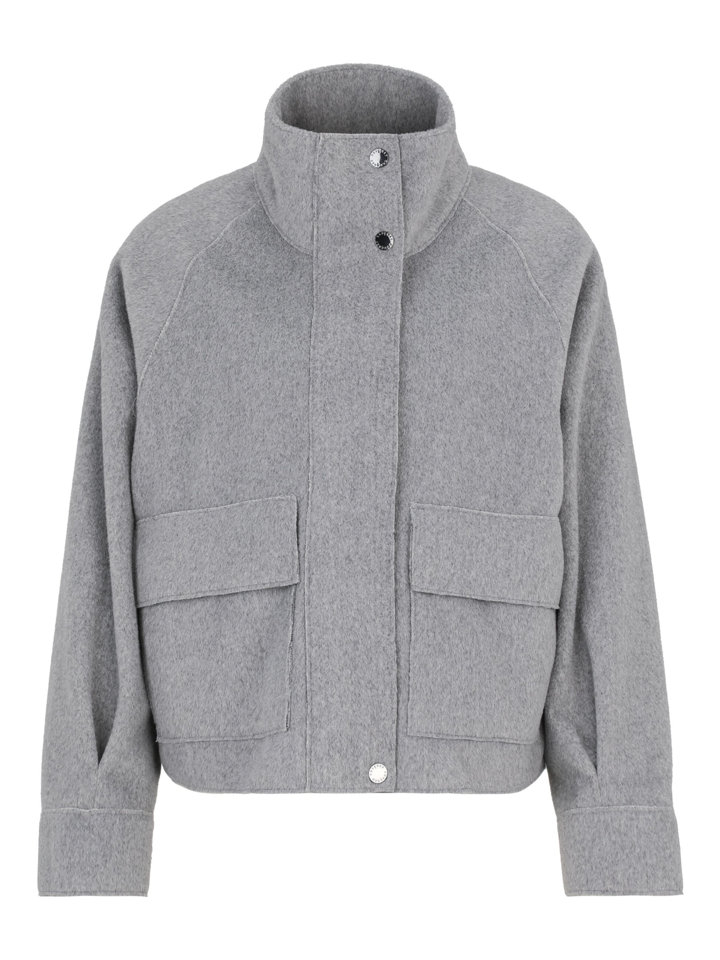 Covered Between-Season Jacket 'WEDA' in Grey: front