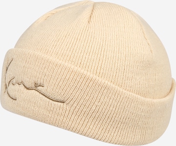 Karl Kani Beanie in Beige: front