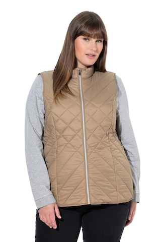 Ulla Popken Vest in Brown: front