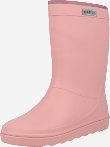 EN FANT Rubber Boots in Pink: front