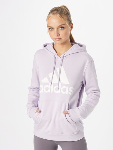 ADIDAS SPORTSWEAR Sports sweatshirt 'Essentials Big Logo  Fleece' in Purple: front