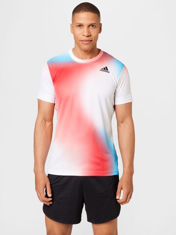 raudona ADIDAS SPORTSWEAR Sportiniai marškinėliai 'Melbourne Freelift Printed': priekis