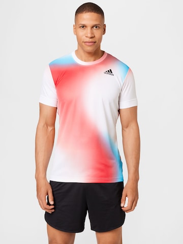 ADIDAS SPORTSWEAR Λειτουργικό μπλουζάκι 'Melbourne Freelift Printed' σε κόκκινο: μπροστά