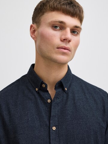 !Solid Regular Fit Hemd 'Pete' in Blau
