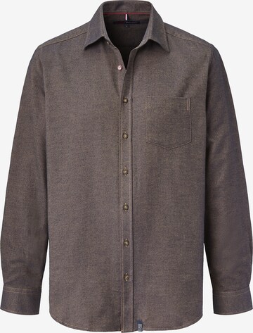 PADDOCKS Button Up Shirt in Brown: front