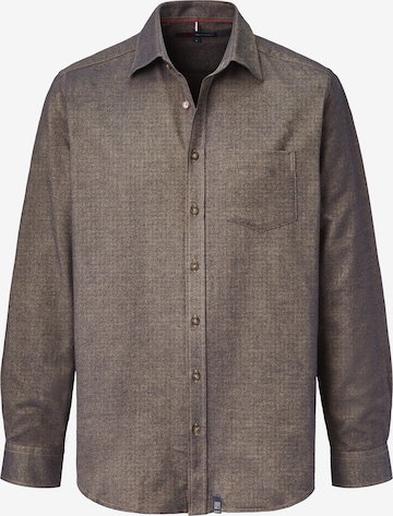 PADDOCKS Regular fit Button Up Shirt in Brown: front