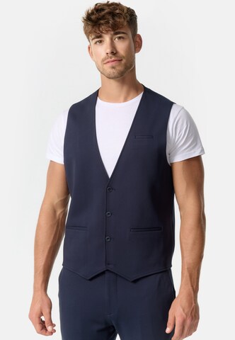 JEFF Gilet 'Ezra' in Blauw: voorkant
