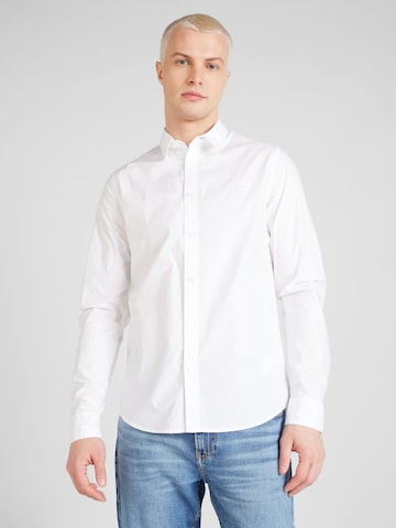Calvin Klein Jeans Slim fit Overhemd in Wit: voorkant