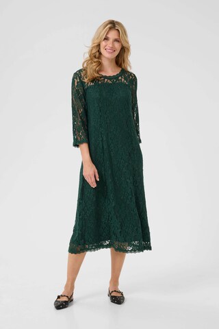 Cream Jurk 'Kit' in Groen: voorkant