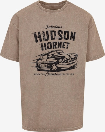 ABSOLUTE CULT Shirt 'Cars - Hudson Hornet' in Beige: voorkant