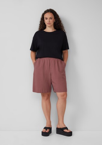 QS Wide leg Broek in Rood