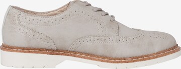 s.Oliver Lace-up shoe in Beige