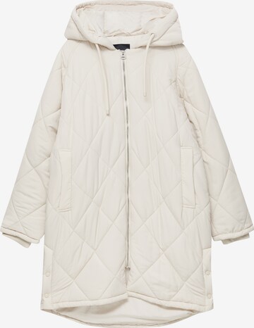 Pull&Bear Between-Seasons Coat in Beige: front