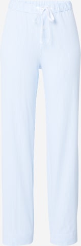 Lauren Ralph Lauren Regular Pyjamahose in Blau: predná strana