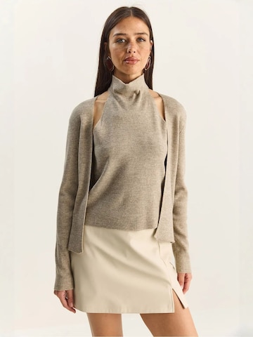 Bianco Lucci - Blusa 'Blusen' em bege: frente