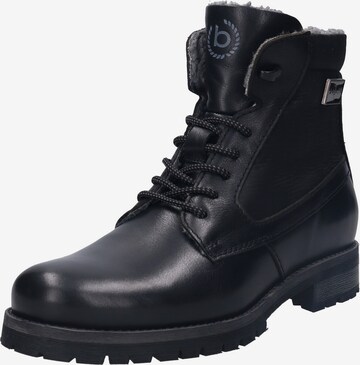 bugatti Lace-Up Boots in Black: front