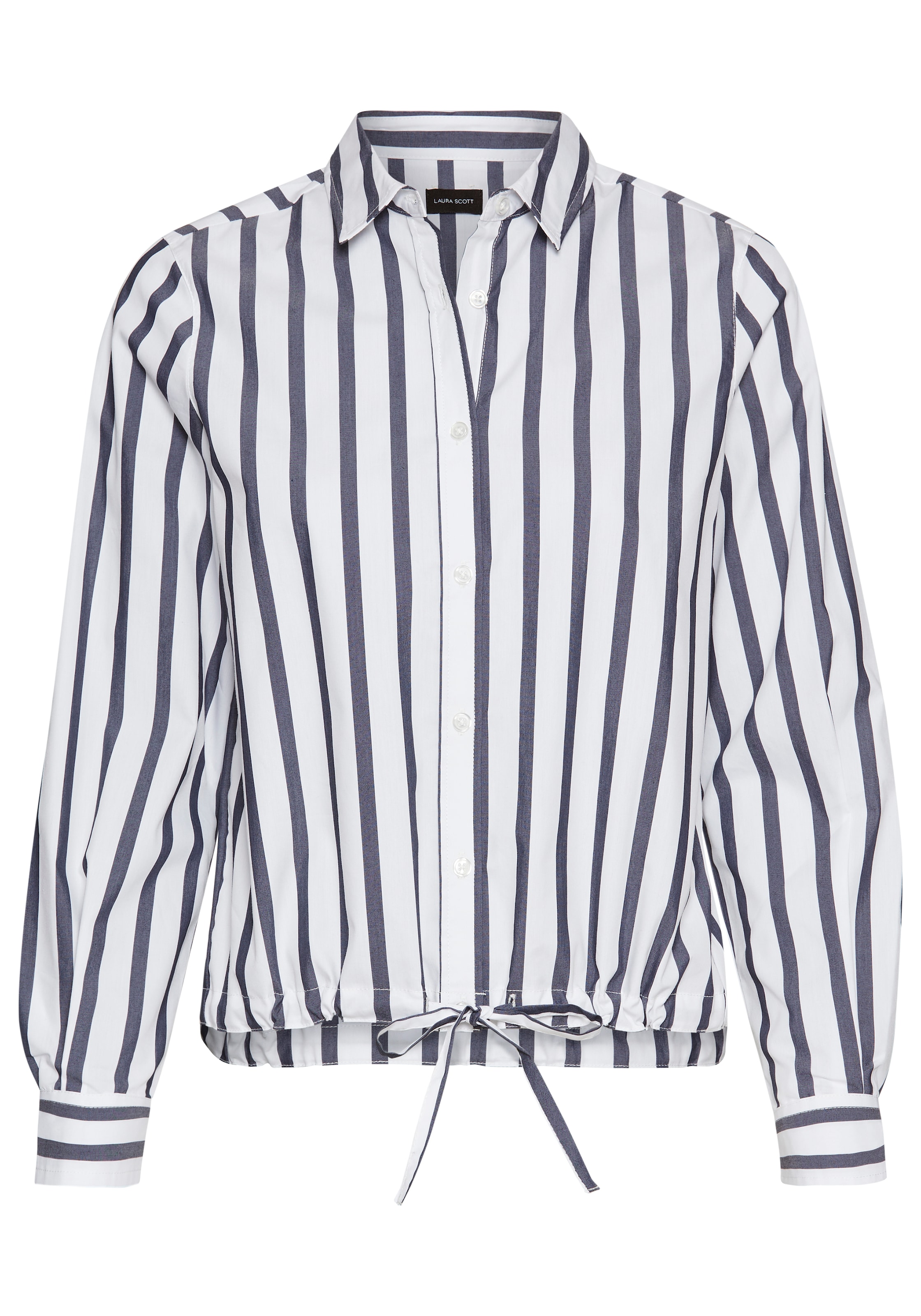 LAURA SCOTT Blouse in Blue: front