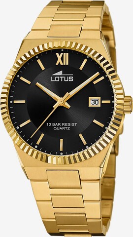 Lotus Uhr in Gold: predná strana