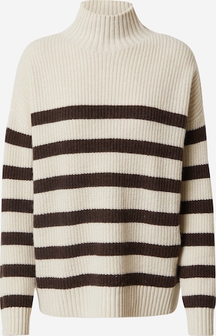 Oval Square Sweater 'Grace' in Beige: front