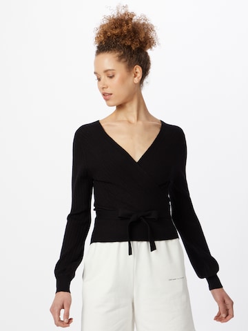 Hailys Sweater 'Fleur' in Black: front