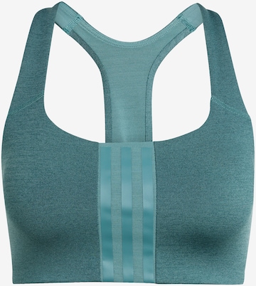 ADIDAS PERFORMANCE Sports-BH 'Powerimpact' i grøn: forside