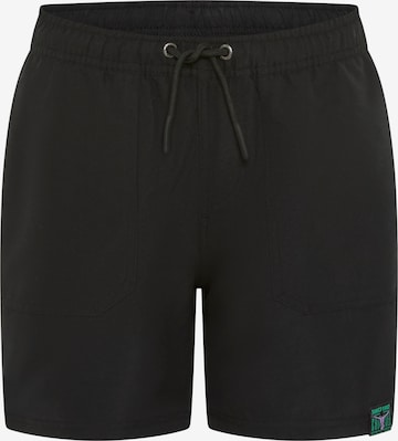 CHIEMSEE Board Shorts in Black: front