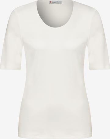 T-shirt STREET ONE en blanc : devant