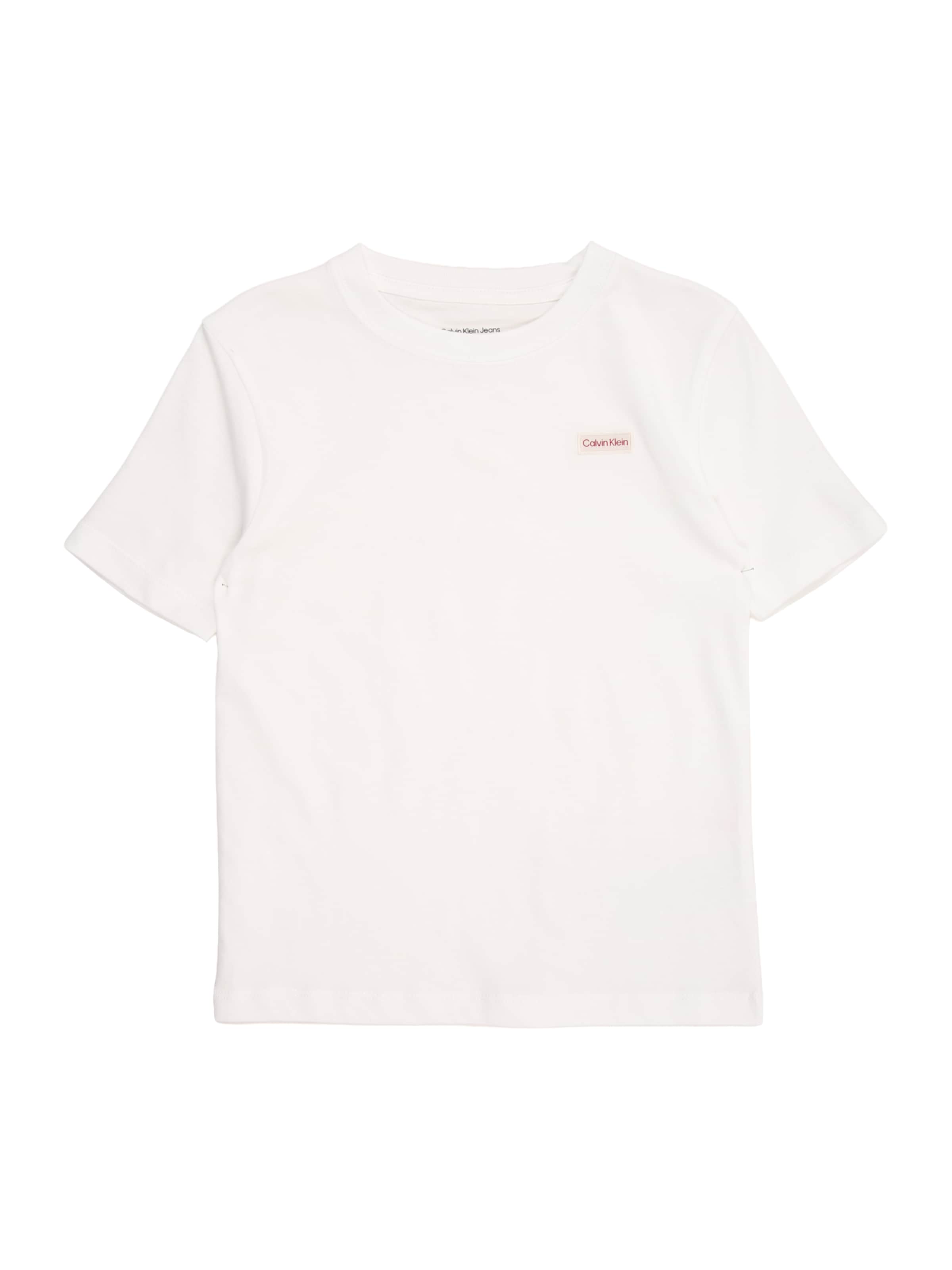 Calvin Klein Jeans Tričko – bílá: přední strana