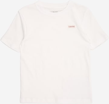 Calvin Klein Jeans Tričko – bílá: přední strana