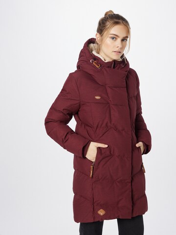 Ragwear Wintermantel 'PAVLA' in Rood: voorkant