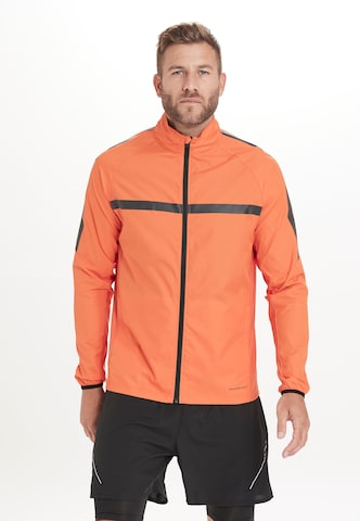 ENDURANCE Athletic Jacket in Orange: front