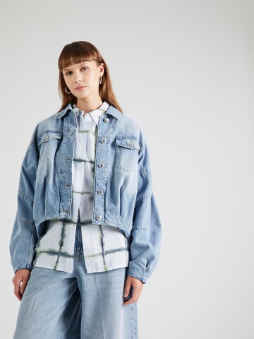 DRYKORN Between-Season Jacket 'Blaxton' in Blue: front