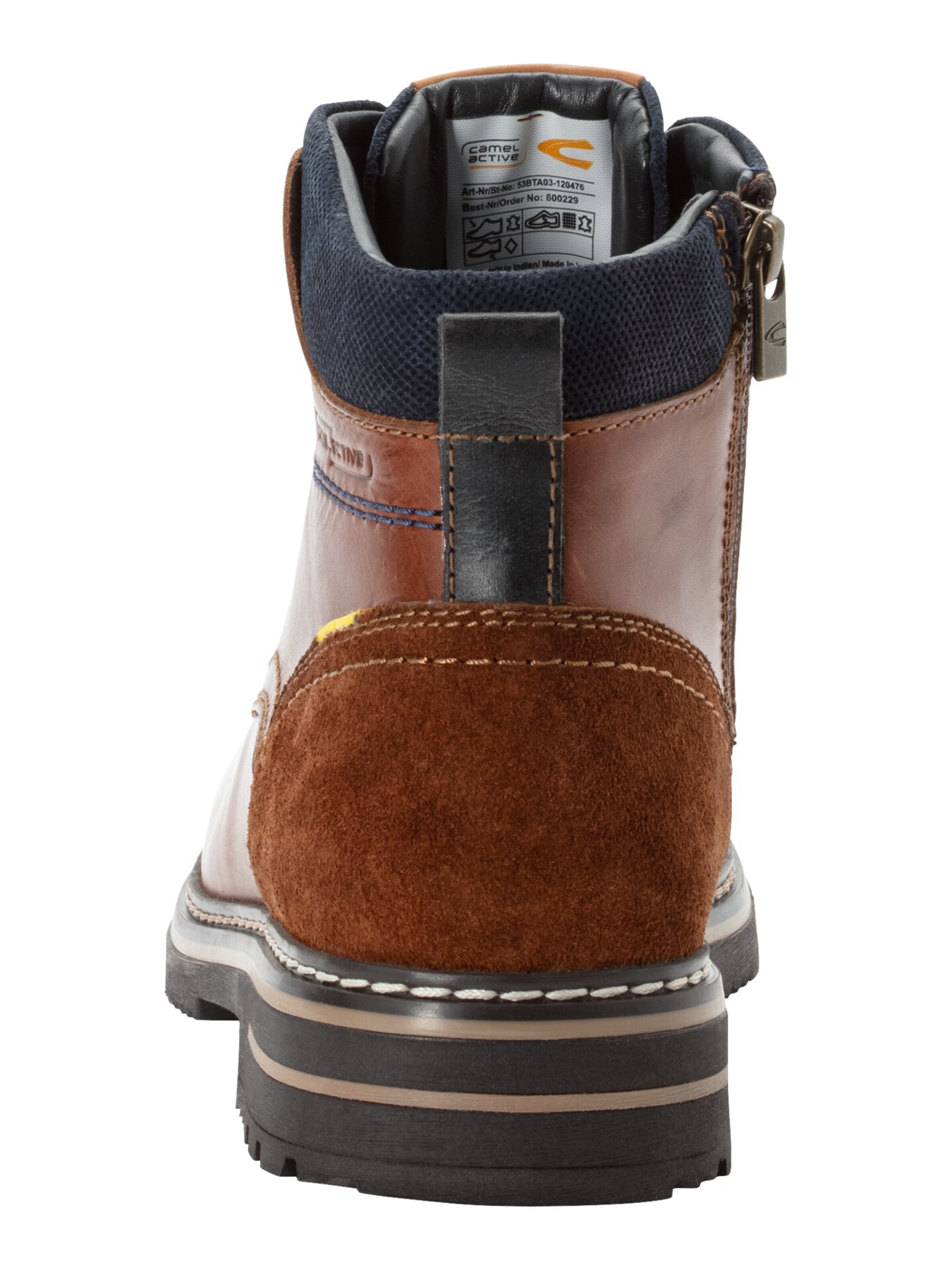 CAMEL ACTIVE Lace-up boots 'Boston' in Brown