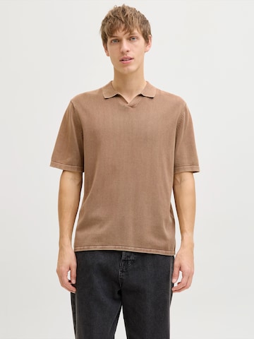 JJ Rebel Tröja 'JREBJAMES' i brun: framsida