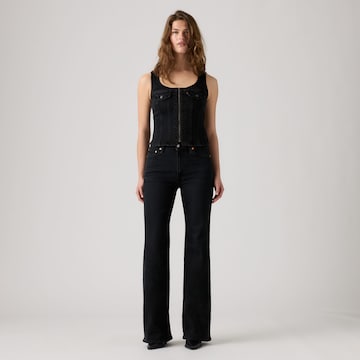 melns LEVI'S ® Plati gali Džinsi 'Ribcage Flare': no priekšpuses