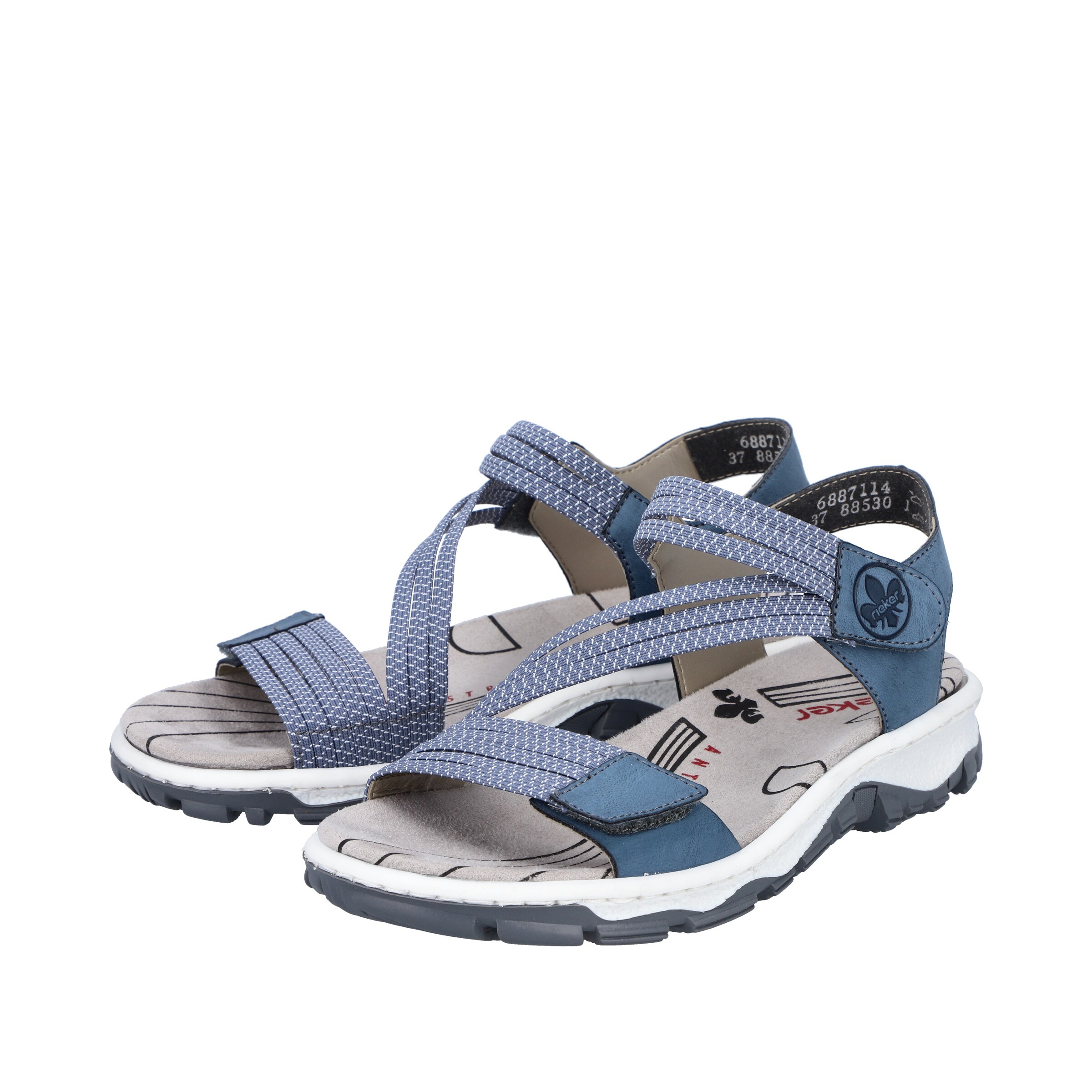 Sandalo da trekking di Rieker in blu