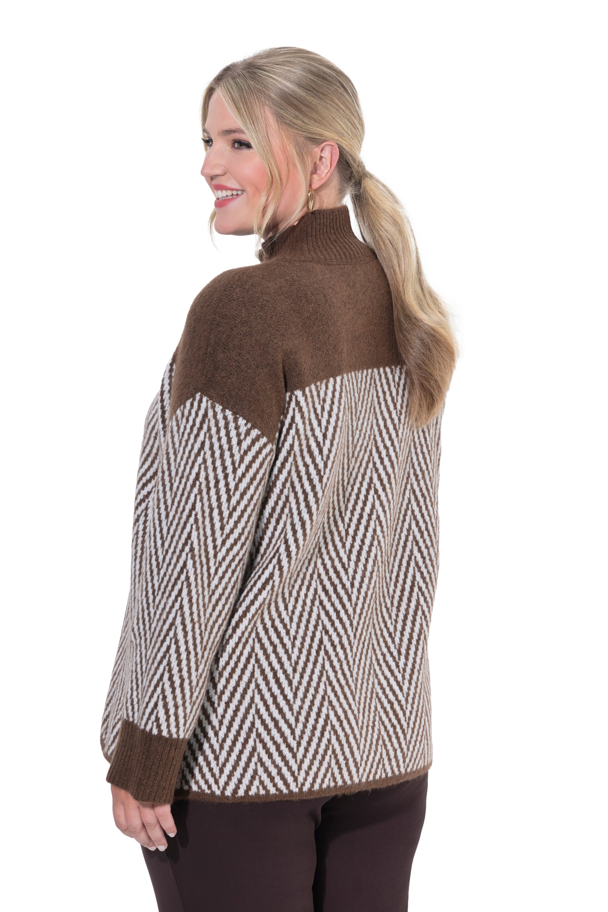 MIAMODA Pullover in Braun