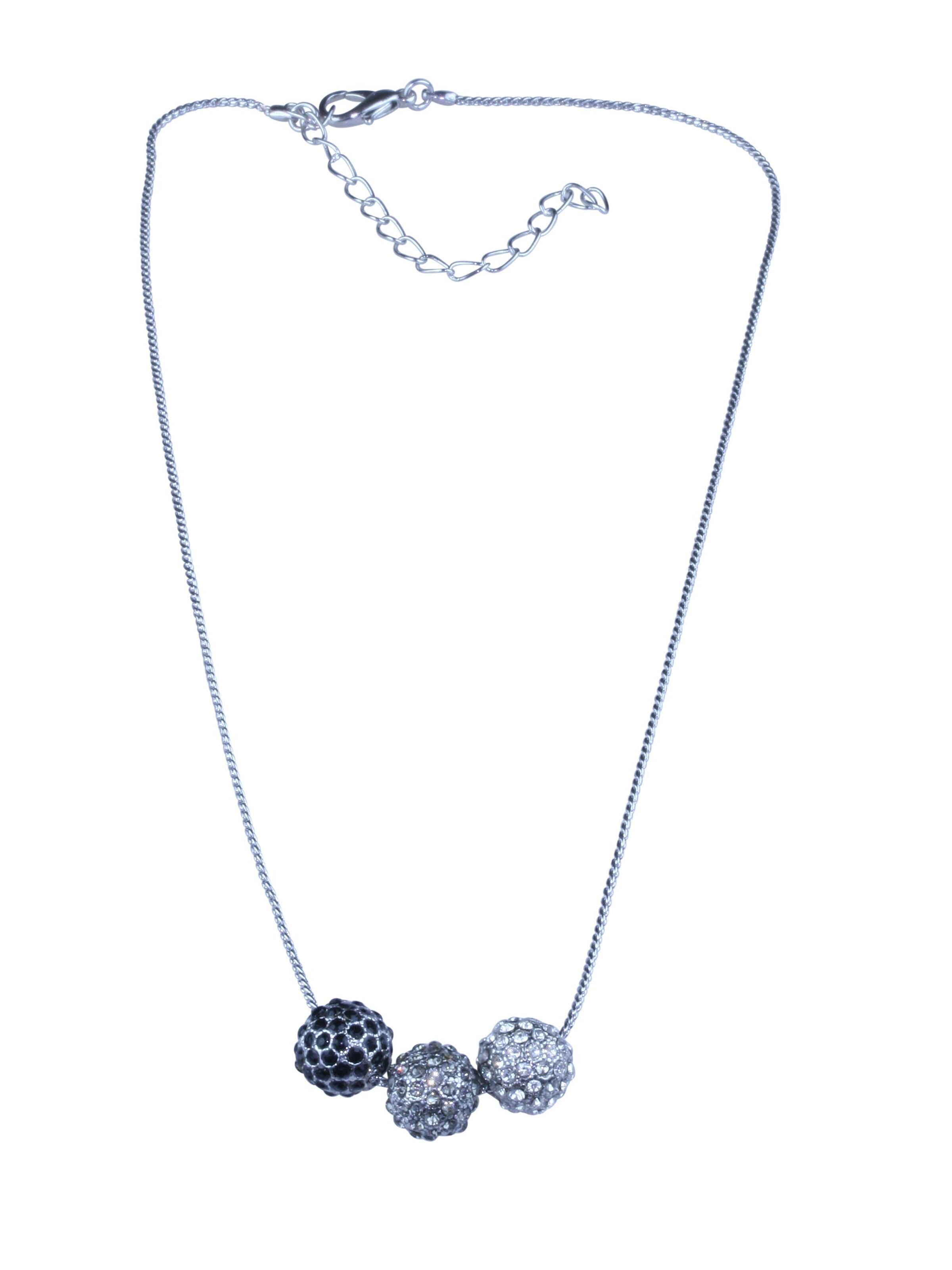 COLLEZIONE ALESSANDRO Necklace 'Stacy' in Black: front