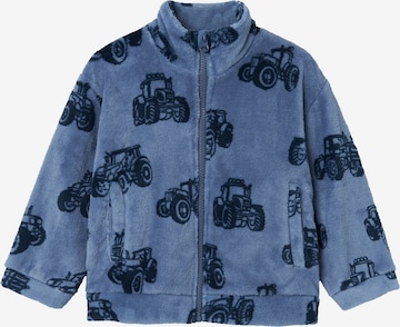 NAME IT - Sudadera con cremallera 'NMMRicolaj' en azul: frente