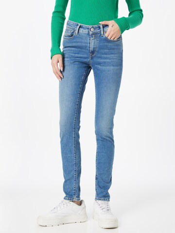 REPLAY Skinny Jeans 'LUZIEN' in Blauw: voorkant