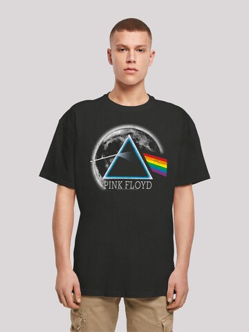T-Shirt 'Pink Floyd Dark Side of The Moon Distressed Moon' F4NT4STIC en noir : devant