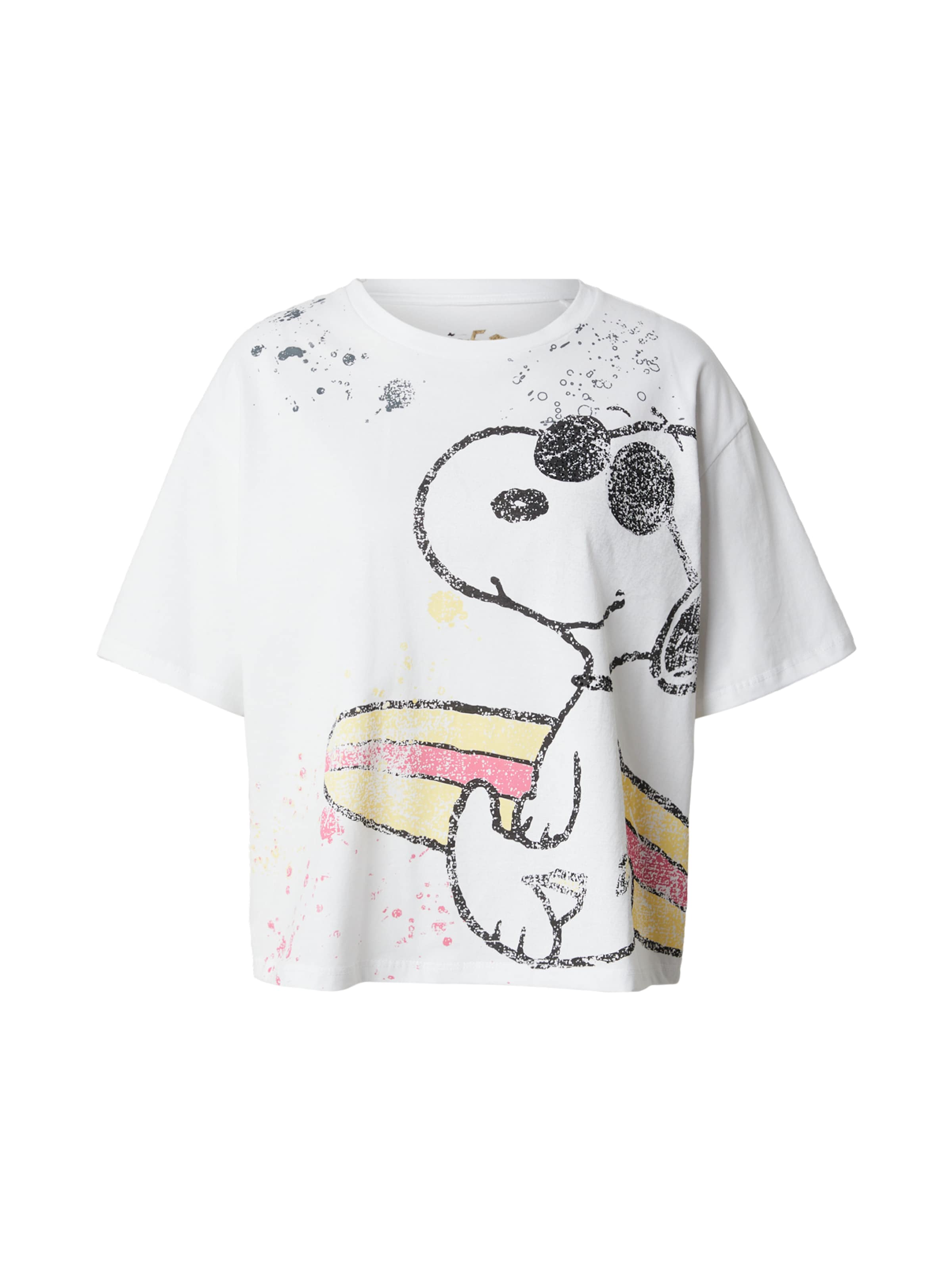 PRINCESS GOES HOLLYWOOD T-Shirt 'Snoopy Surfer' in Weiß: Vorderseite