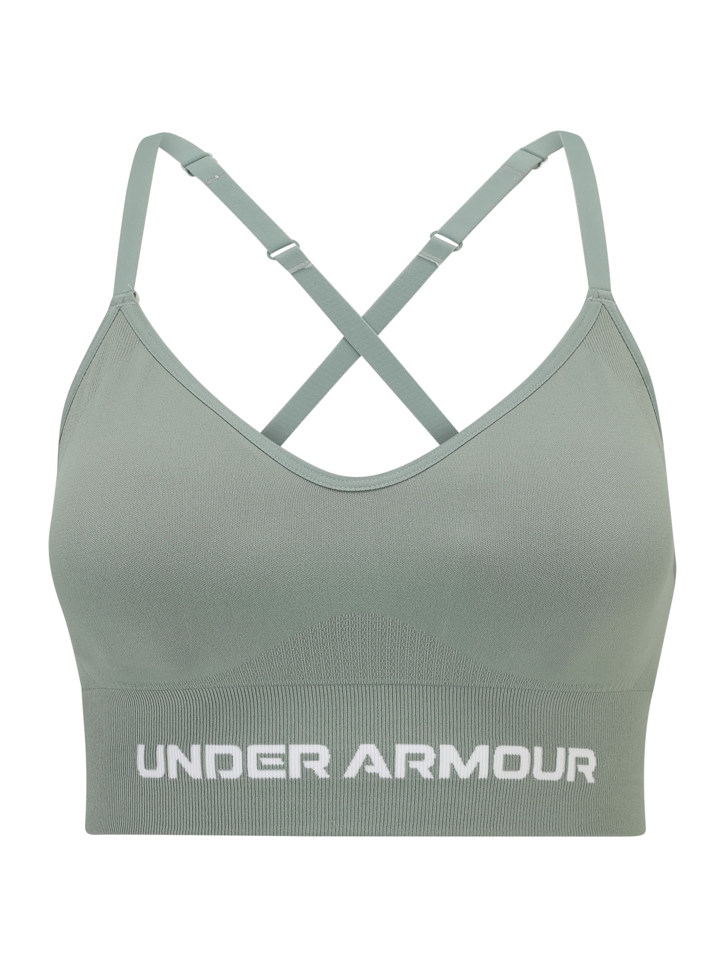 UNDER ARMOUR Sports bra 'Vanish' in Green: front