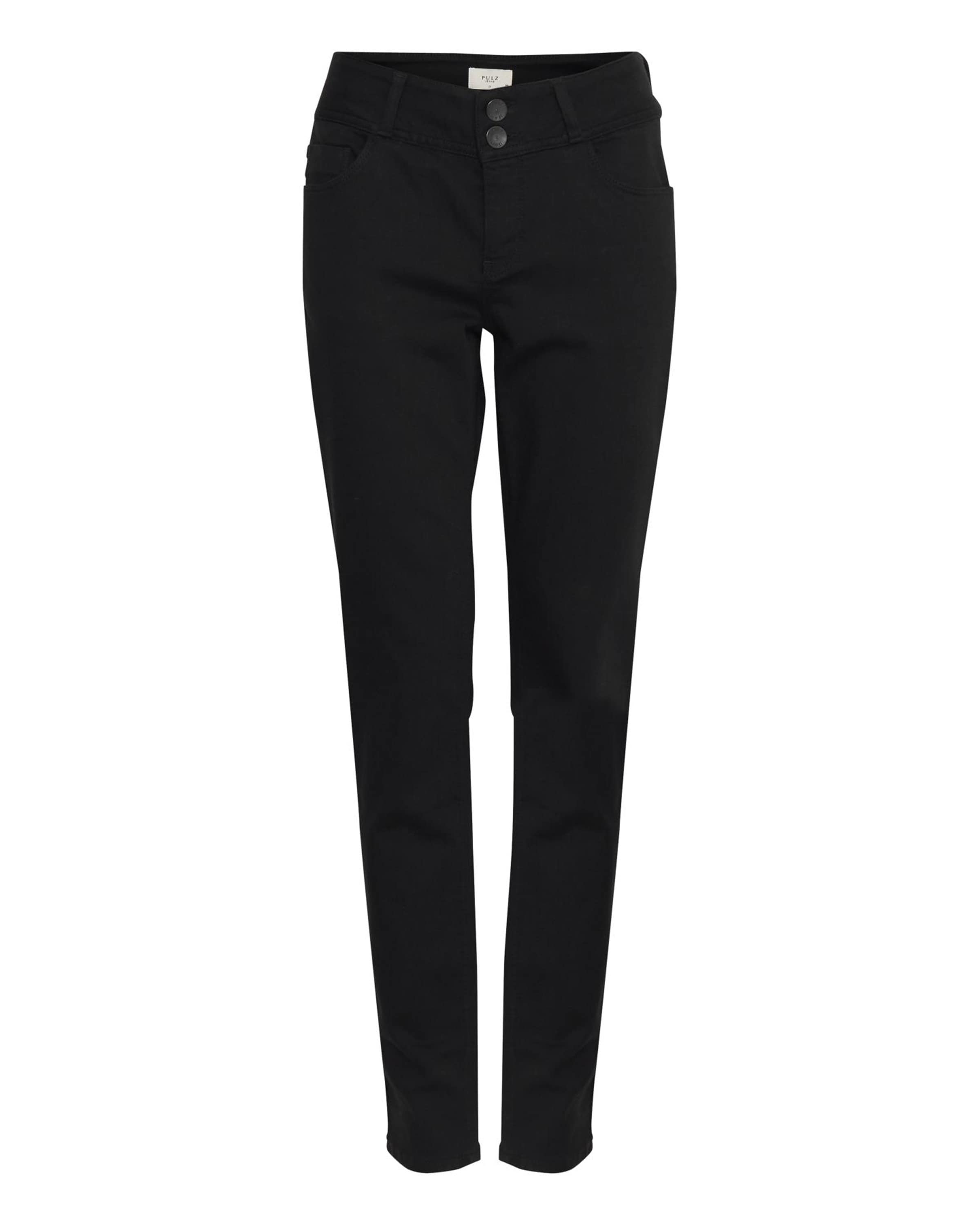 Pulz Skinny Jeans 'PZSuzy' in Zwart: voorkant