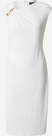 Lauren Ralph Lauren Koktejl obleka 'FRYER' | bela barva: sprednja stran