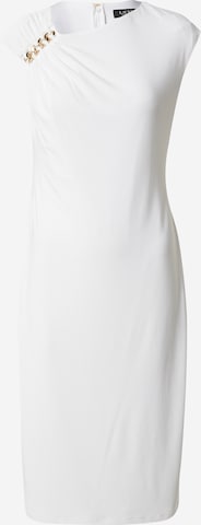Lauren Ralph Lauren Koktejlové šaty 'FRYER' – bílá: přední strana