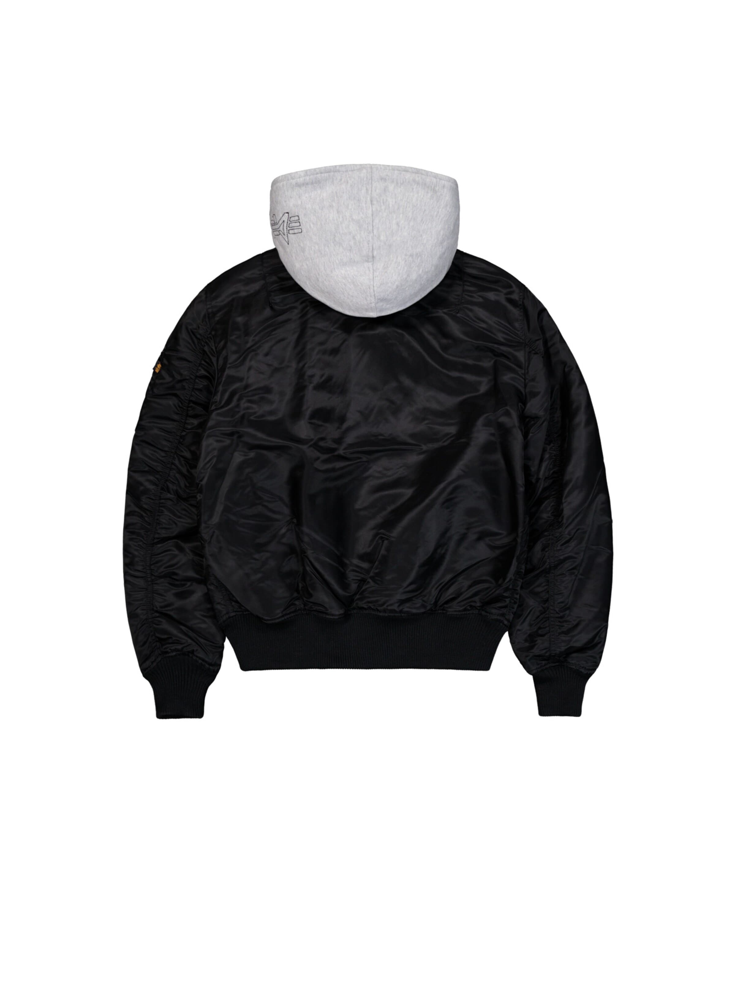 ALPHA INDUSTRIES Välikausitakki 'MA-1 D-Tec' värissä musta