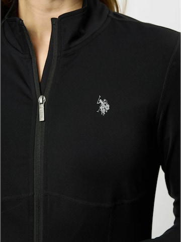 U.S. POLO ASSN. Sweatvest 'Kira' in Zwart