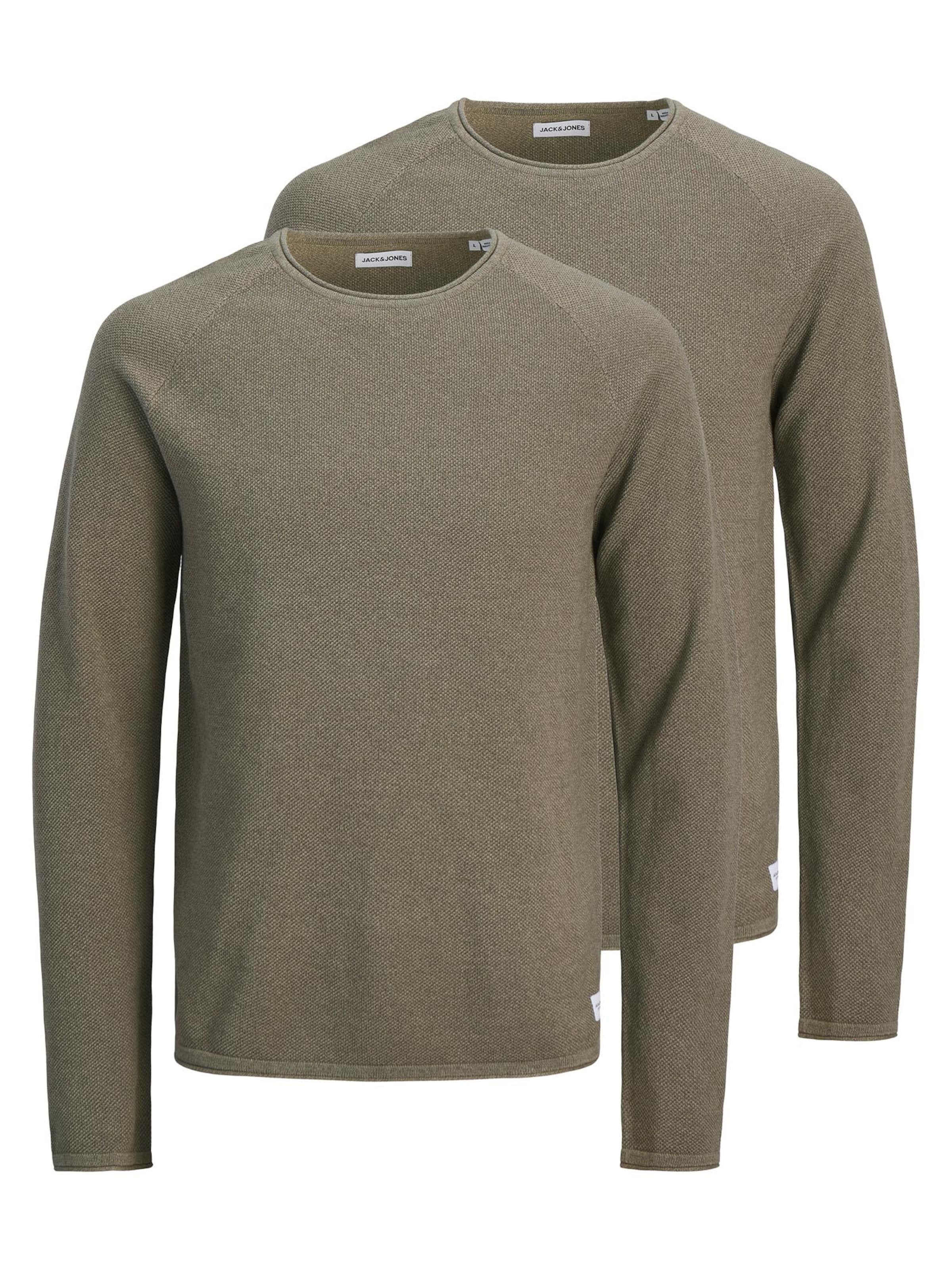 JACK & JONES Sweater 'Hill' in Brown: front