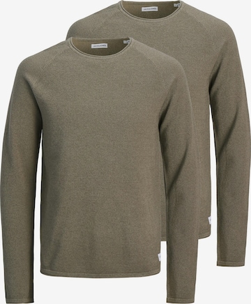 JACK & JONES Sweater 'Hill' in Brown: front